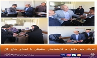 تبریک روز وکیل و کارشناسان حقوقی با اهدای شاخ گل 